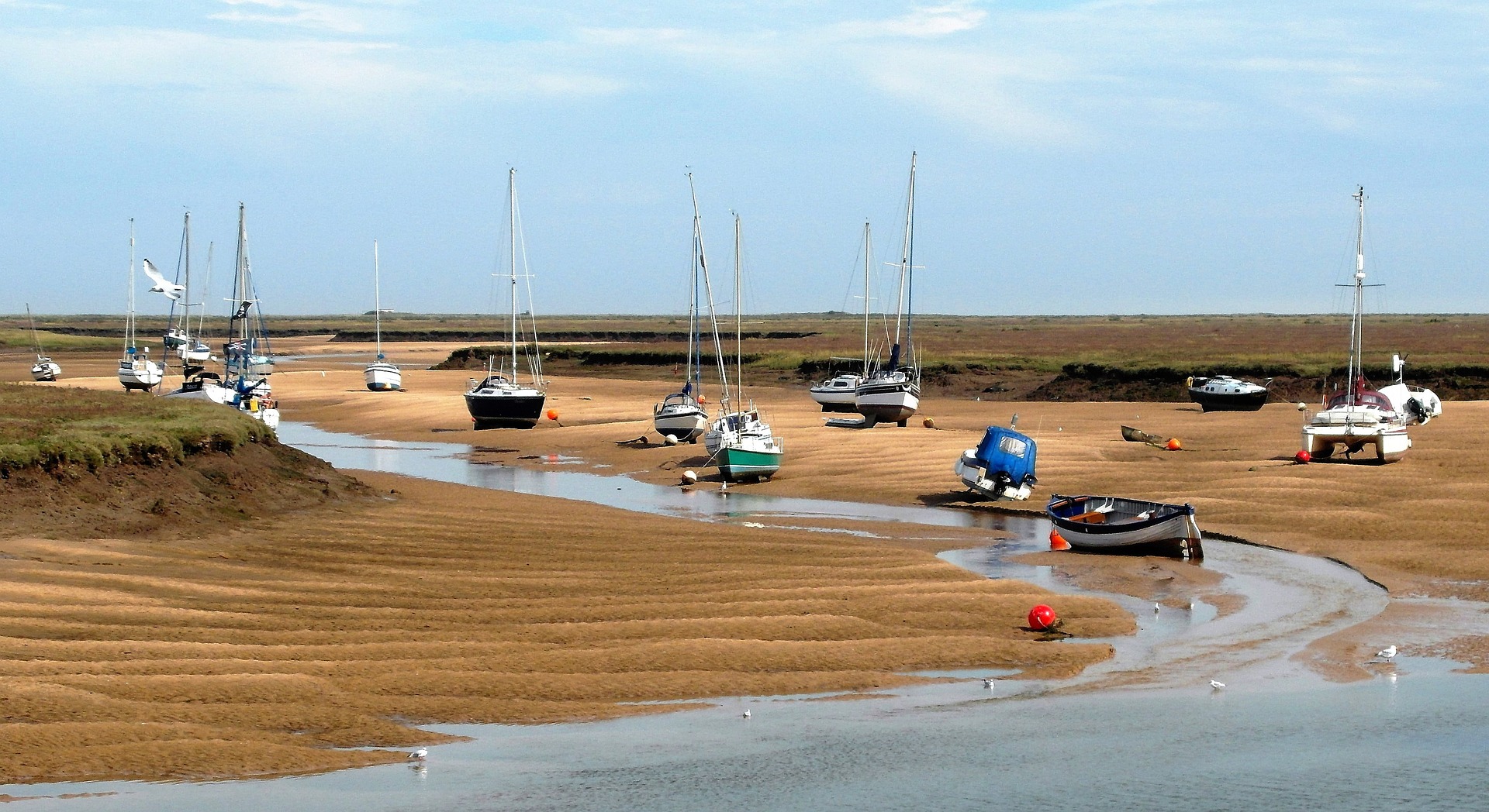 Boats at Burnham Overy Staithe