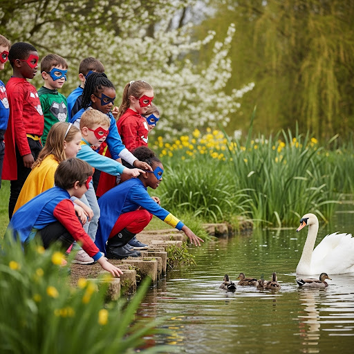 Little Superheroes Explore Pensthorpe